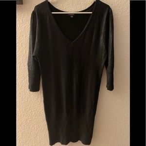 Black Shiny Bebe dress